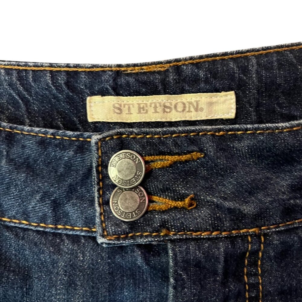 Stetson Womens City Trouser Jeans Size 14 Western Denim Used - Picture 7 of 13